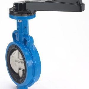 Butterfly Valve With Lever Stainless Steel Disk Series 376 Wafer type
